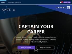 'unitedaviate.com' screenshot