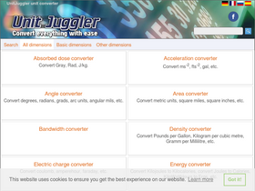 'unitjuggler.com' screenshot