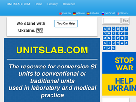 'unitslab.com' screenshot