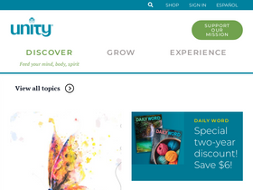 'unity.org' screenshot