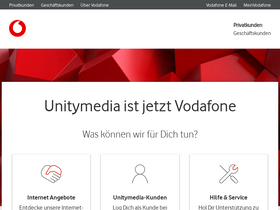 'unitymedia.de' screenshot