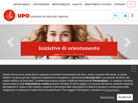 'uniupo.it' screenshot