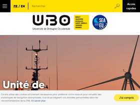 'univ-brest.fr' screenshot