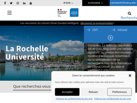 'univ-larochelle.fr' screenshot