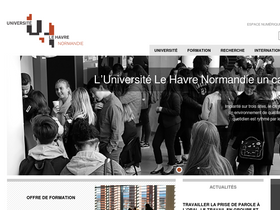 'univ-lehavre.fr' screenshot