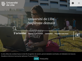 'univ-lille.fr' screenshot
