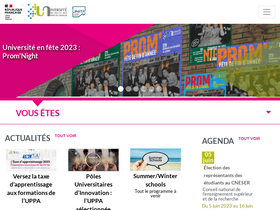 'univ-pau.fr' screenshot