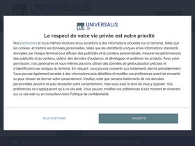 'universalis.fr' screenshot