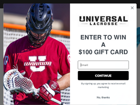 'universallacrosse.com' screenshot