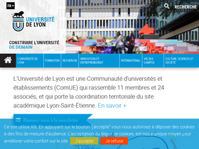 'universite-lyon.fr' screenshot