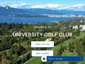 'universitygolf.com' screenshot