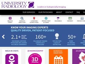 'universityradiology.com' screenshot