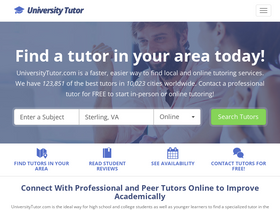 'universitytutor.com' screenshot