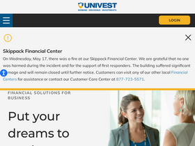 'univest.net' screenshot
