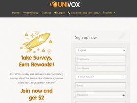 'univoxcommunity.com' screenshot