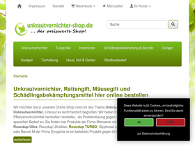 'unkrautvernichter-shop.de' screenshot