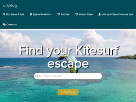 'unplug-kitesurf.com' screenshot