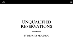'unqualified-reservations.org' screenshot