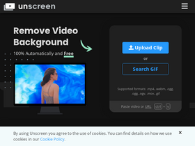 'unscreen.com' screenshot