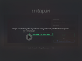 'untap.in' screenshot