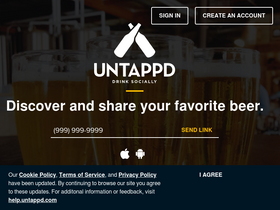 'untappd.com' screenshot