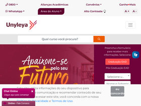 'unyleya.edu.br' screenshot