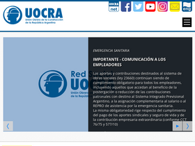 'uocra.org' screenshot