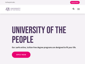 'uopeople.edu' screenshot