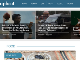 'upbeatnews.com' screenshot
