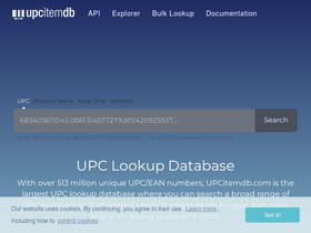 'upcitemdb.com' screenshot