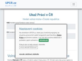 'upcr.cz' screenshot