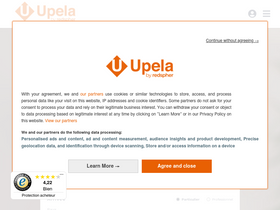 'upela.com' screenshot
