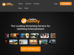 'upfaithandfamily.com' screenshot