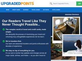 'upgradedpoints.com' screenshot