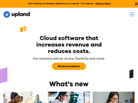 'uplandsoftware.com' screenshot