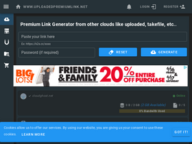 'uploadedpremiumlink.net' screenshot