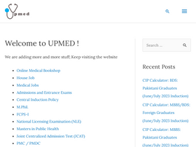 'upmed.net' screenshot