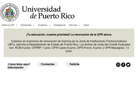 'upr.edu' screenshot