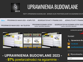 'uprawnienia-budowlane.pl' screenshot