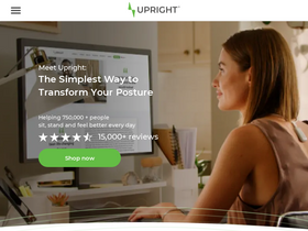 'uprightpose.com' screenshot