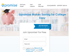 'upromise.com' screenshot
