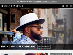 'upscalemenswear.com' screenshot
