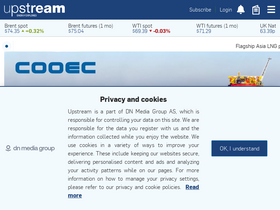 'upstreamonline.com' screenshot