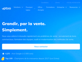 'uptoo.fr' screenshot