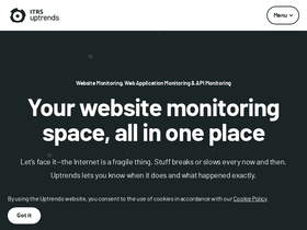 'uptrends.com' screenshot