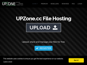 'upzone.cc' screenshot