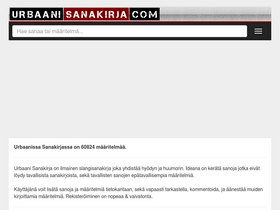 'urbaanisanakirja.com' screenshot