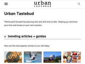 'urbantastebud.com' screenshot
