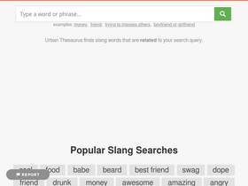 'urbanthesaurus.org' screenshot