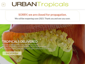 'urbantropicals.com' screenshot
